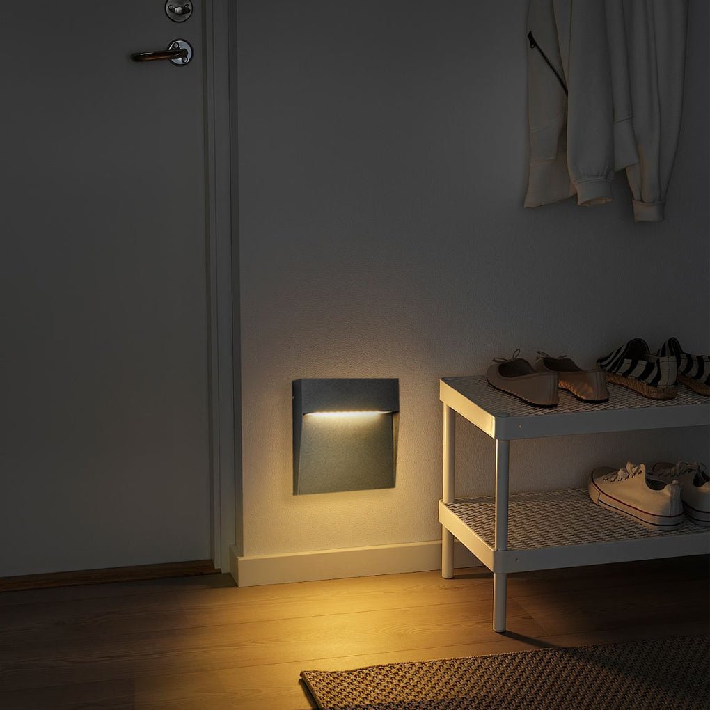 minimalist square waterproof outdoor stair lights step lights and wall sconces for stairways
