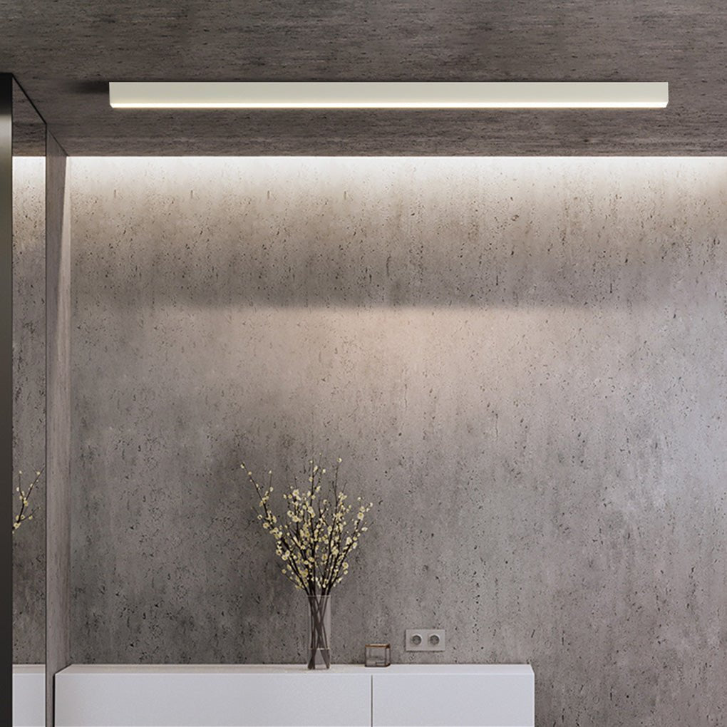 Minimalist Linear LED Wall Sconce — Aluminum & Acrylic, Stepless Dimming, 3-Step Color Temp (3000K/4500K/6000K), Remote Control
