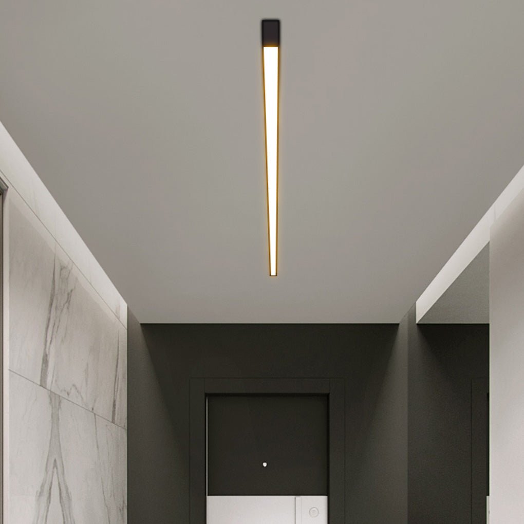 Minimalist Linear LED Wall Sconce — Aluminum & Acrylic, Stepless Dimming, 3-Step Color Temp (3000K/4500K/6000K), Remote Control