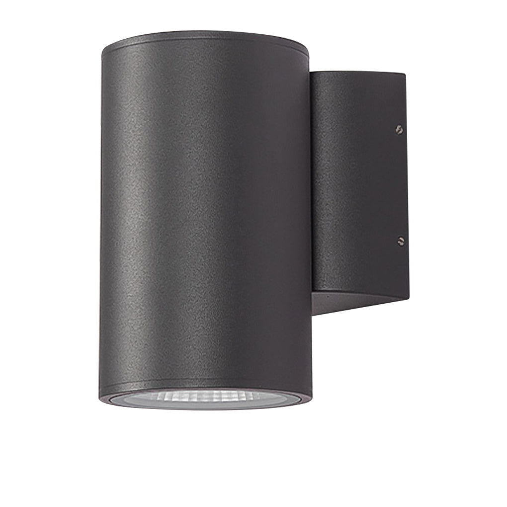 Round Up/Down Outdoor Wall Sconce — Aluminum & Glass, LED 3000K, IP65 Weatherproof, 1-Light or 2-Light