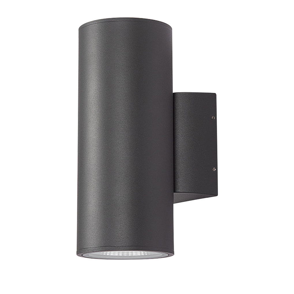 Round Up/Down Outdoor Wall Sconce — Aluminum & Glass, LED 3000K, IP65 Weatherproof, 1-Light or 2-Light