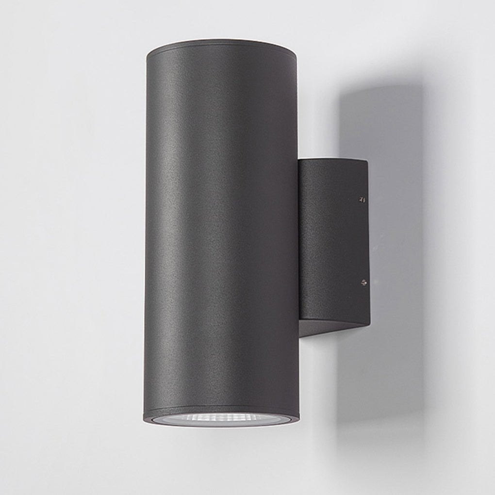 Round Up/Down Outdoor Wall Sconce — Aluminum & Glass, LED 3000K, IP65 Weatherproof, 1-Light or 2-Light