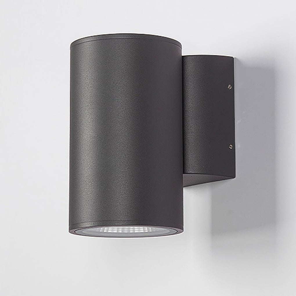 Round Up/Down Outdoor Wall Sconce — Aluminum & Glass, LED 3000K, IP65 Weatherproof, 1-Light or 2-Light