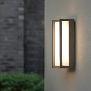 minimalist waterproof led outdoor wall sconce lights