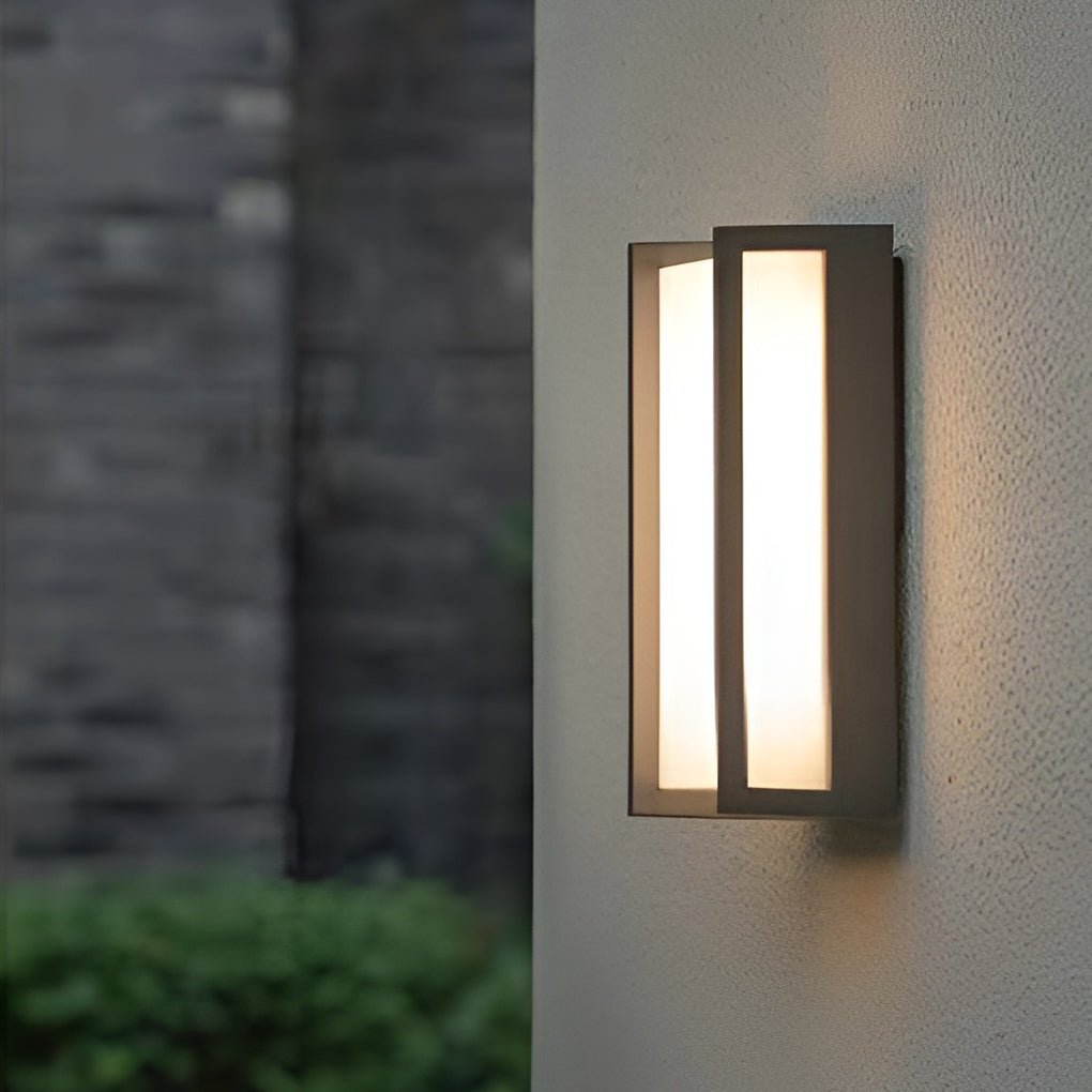 minimalist waterproof led outdoor wall sconce lights