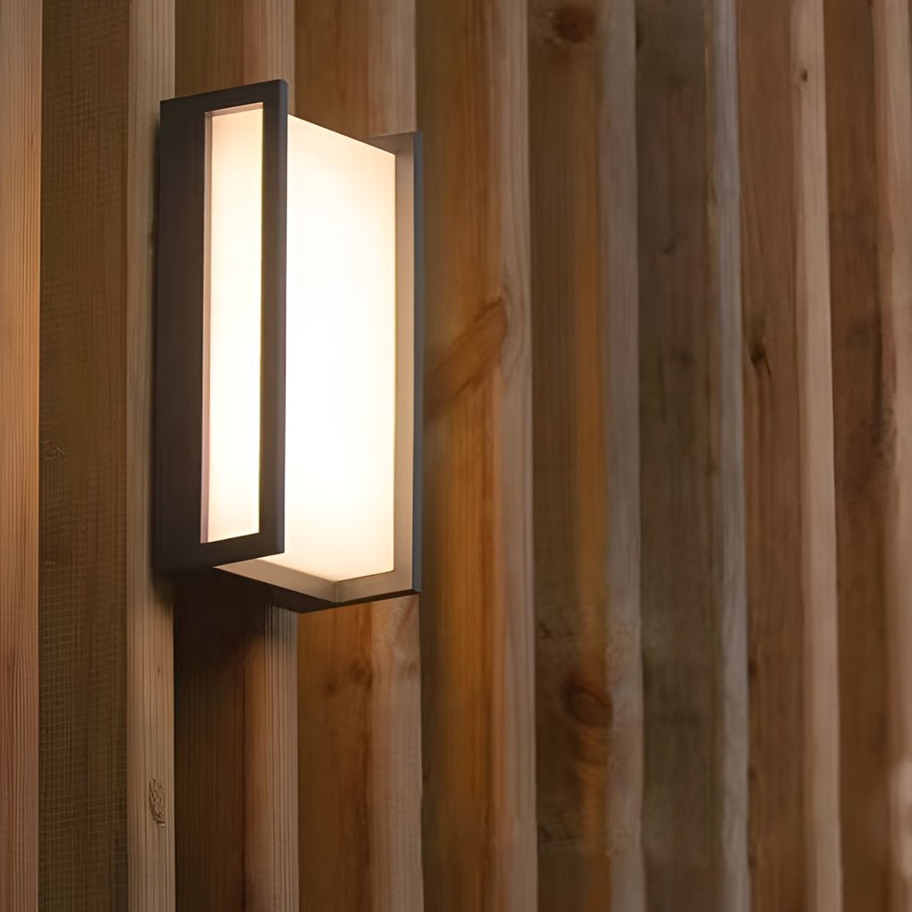 minimalist waterproof led outdoor wall sconce lights