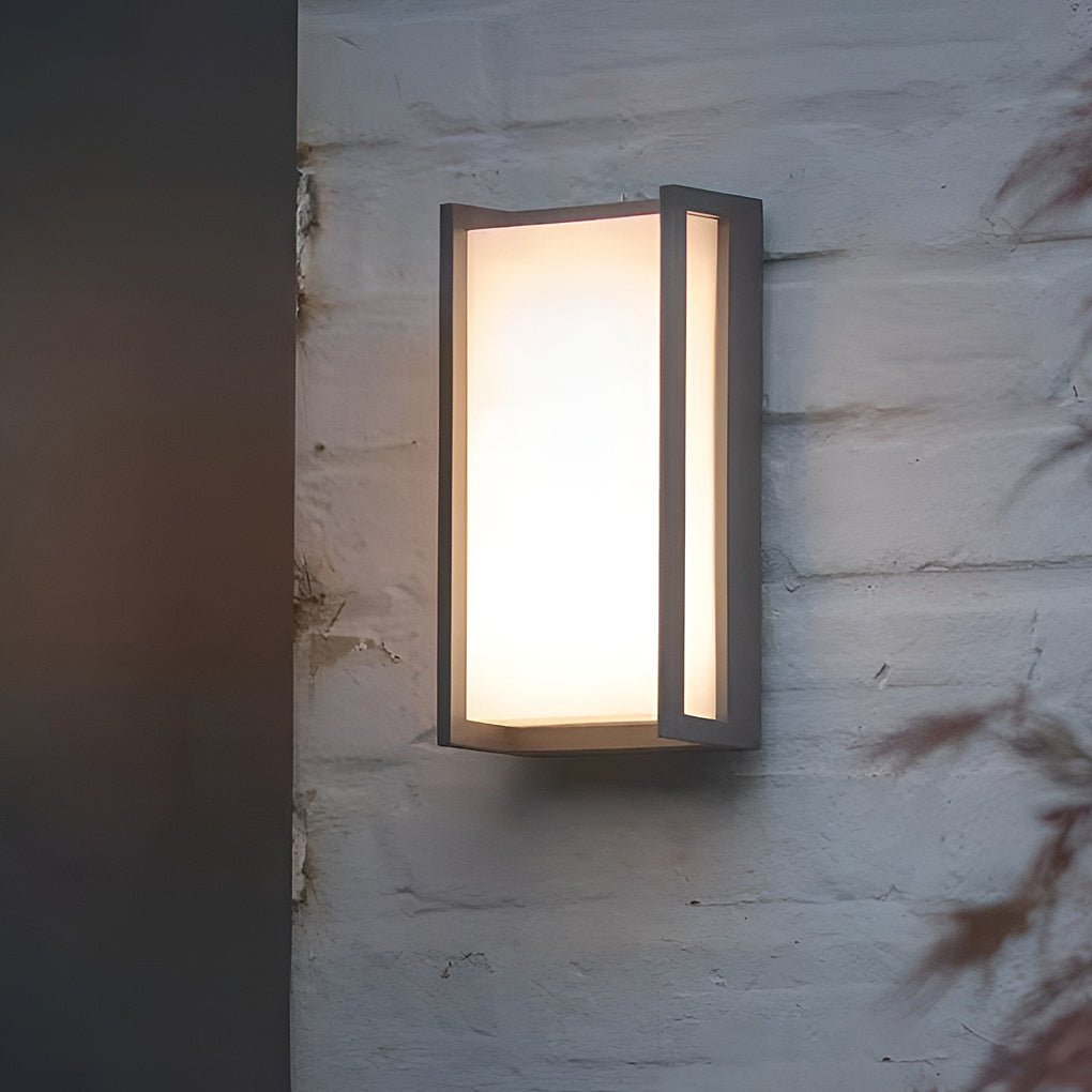 minimalist waterproof led outdoor wall sconce lights