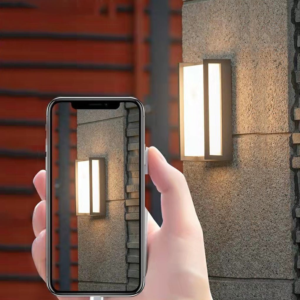 minimalist waterproof led outdoor wall sconce lights