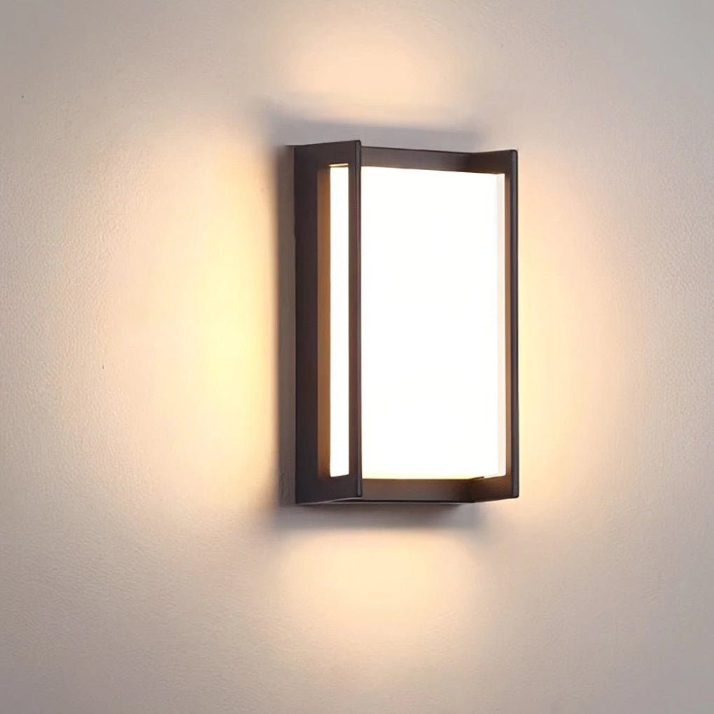 minimalist waterproof led outdoor wall sconce lights