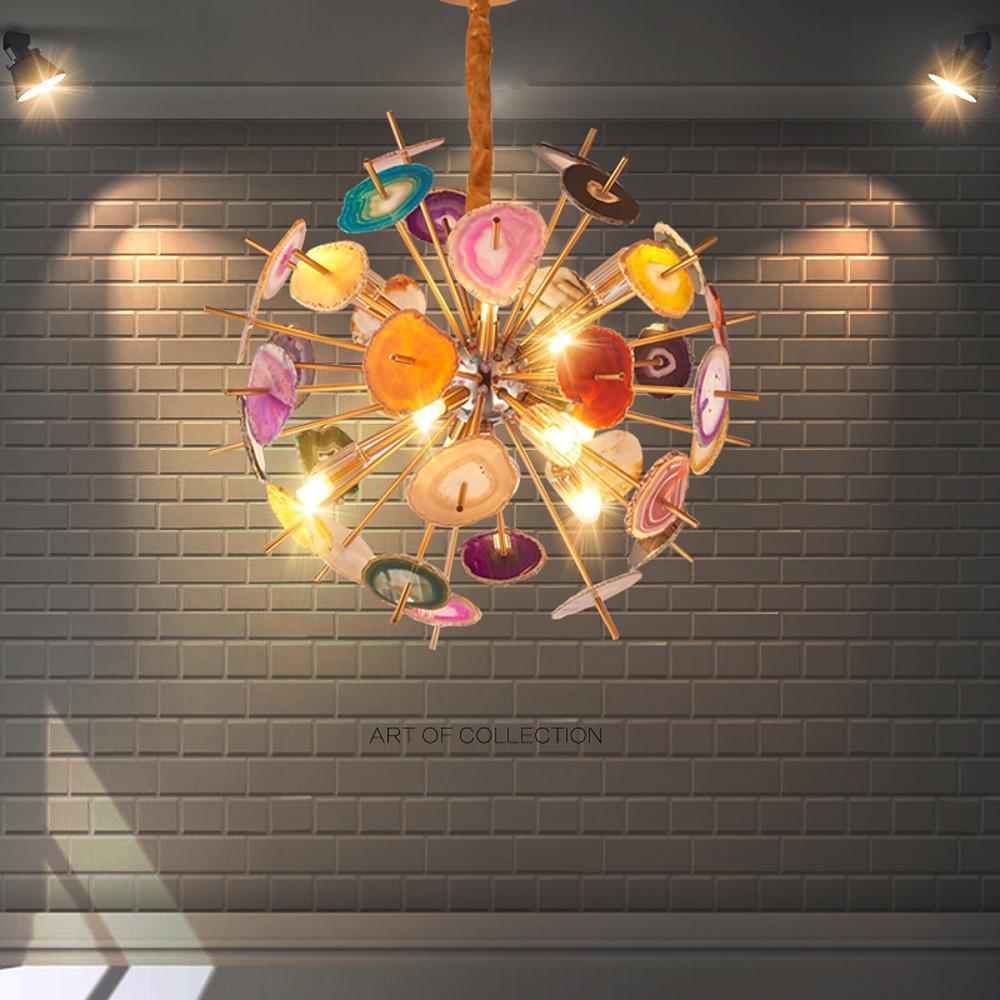 3-Globe Colorful Chandelier — Modern LED, G9, 12-Light or 24-Light, 24"–31" Diameter
