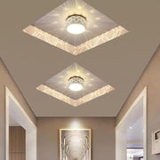 Globe Drum Flush-Mount Ceiling Light — Metal and Acrylic, LED, 5W, Warm White / White / RGB, Modern Lantern Design