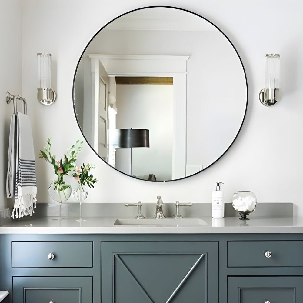 modern 12 light wall sconce in chrome and gold with clear cylinder glass shade