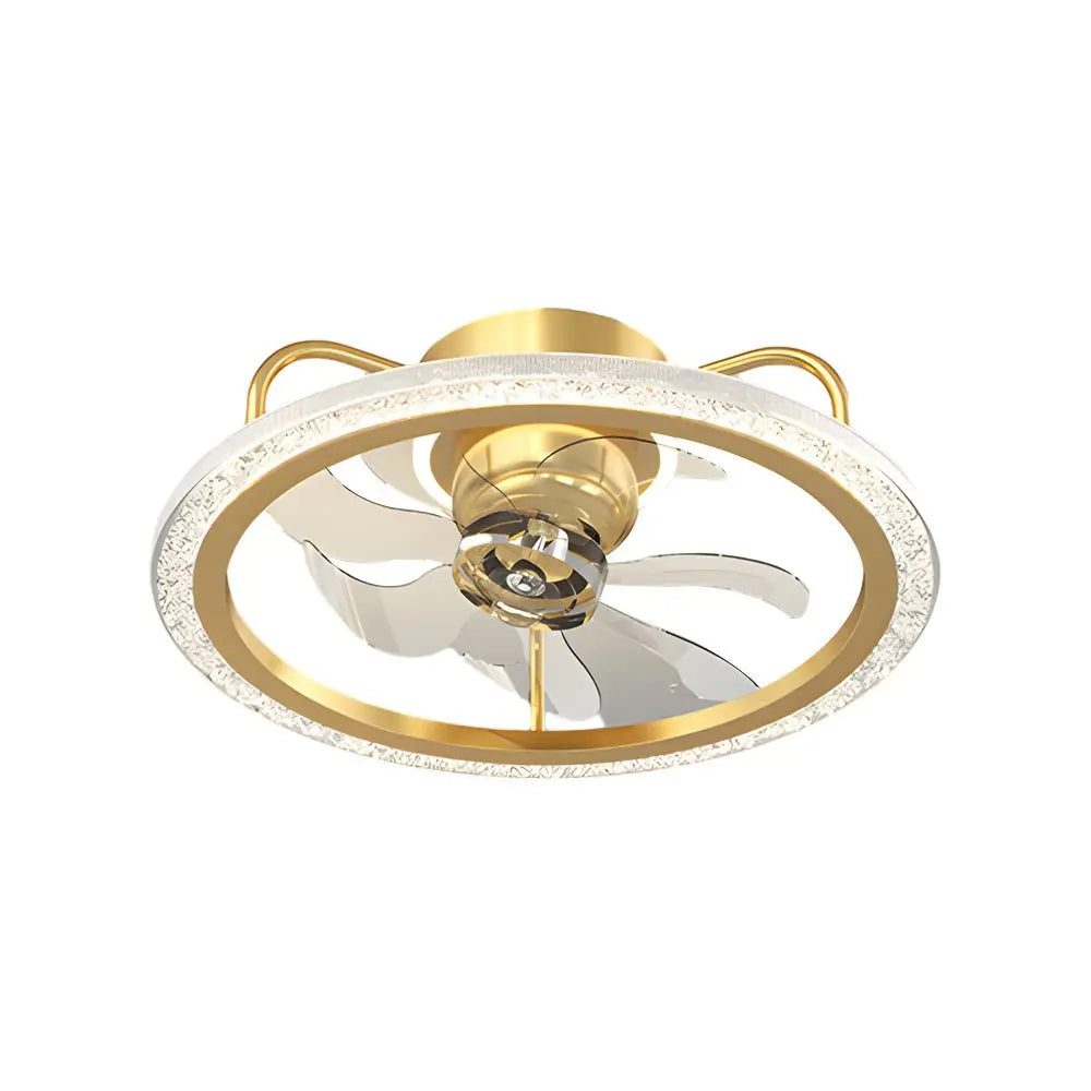 Modern 360° Shake Head Ceiling Fan with Light - Creative Design and 3-Step Dimming Luxe