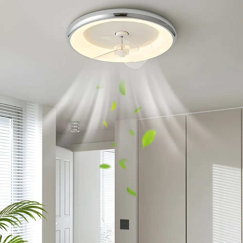 Modern 4-Speed LED Ceiling Fan Lamp with Remote Control and 3 Blades Luxe