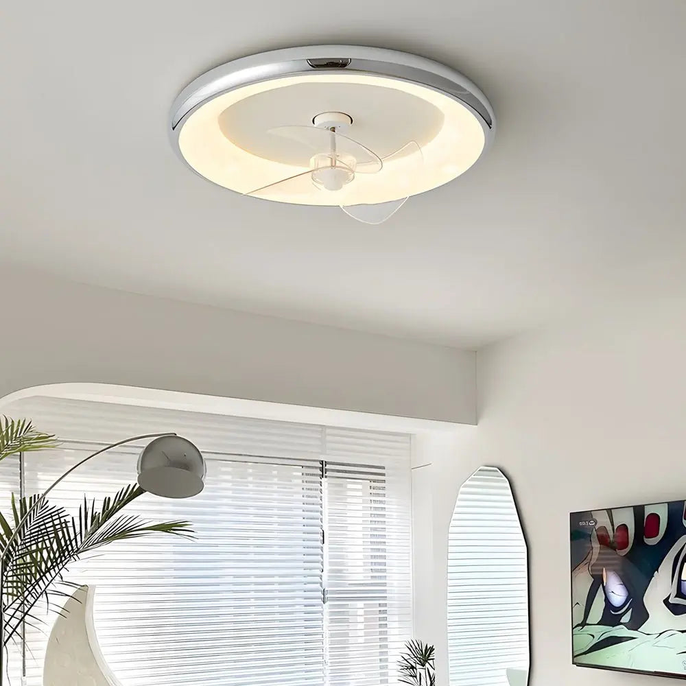 Modern 4-Speed LED Ceiling Fan Lamp with Remote Control and 3 Blades Luxe