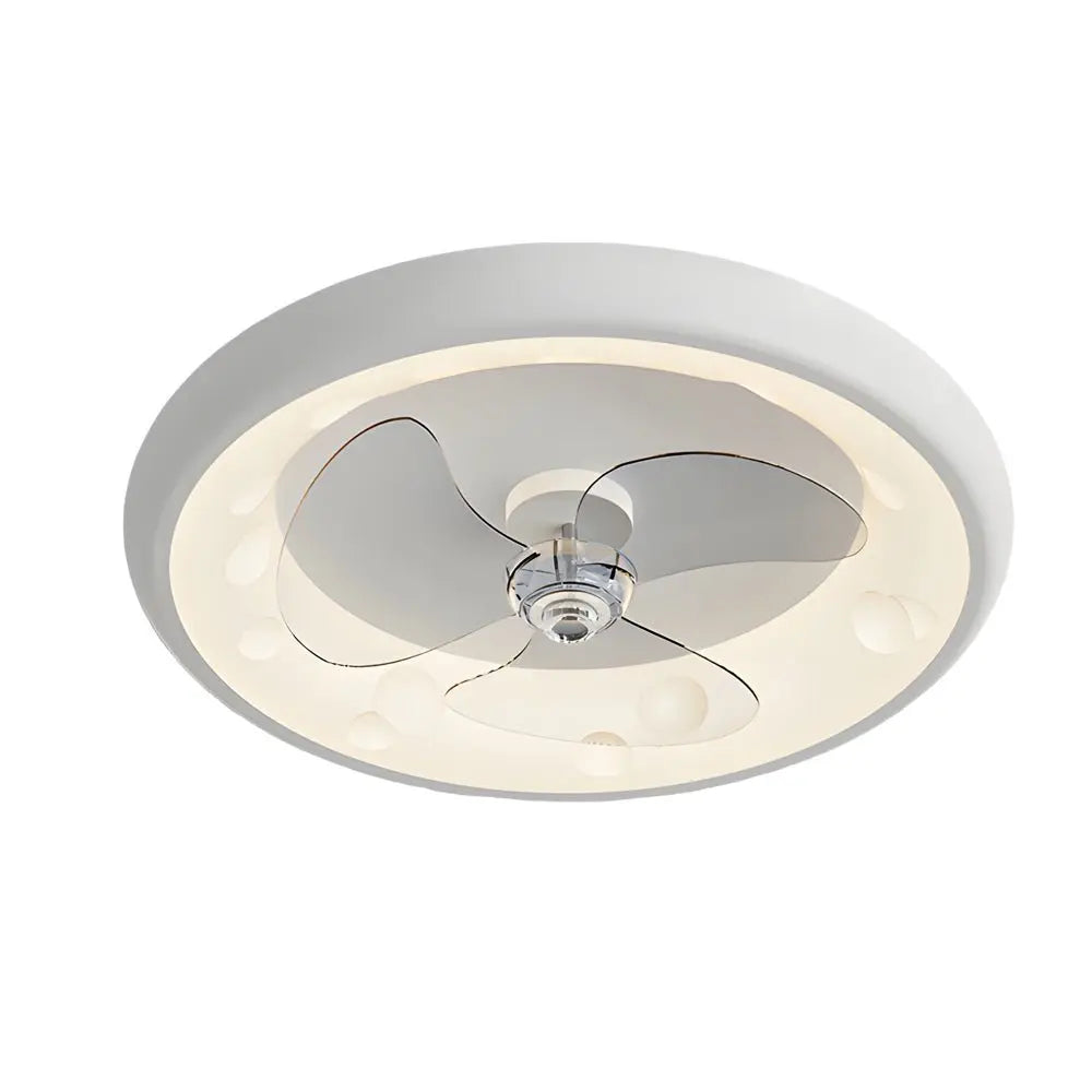 Modern 4-Speed LED Ceiling Fan Lamp with Remote Control and 3 Blades Luxe