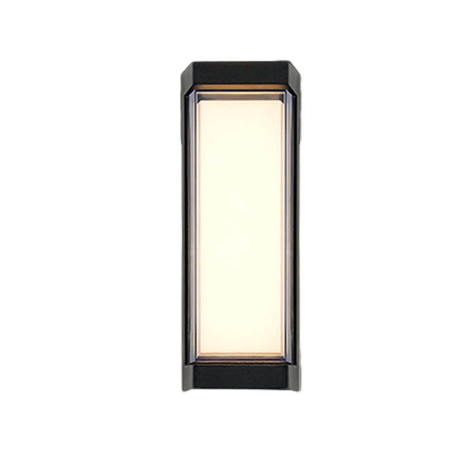 modern arc and rectangular designs sleek dual directional outdoor wall light