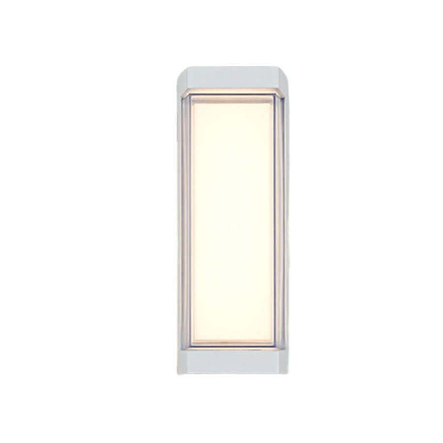 modern arc and rectangular designs sleek dual directional outdoor wall light