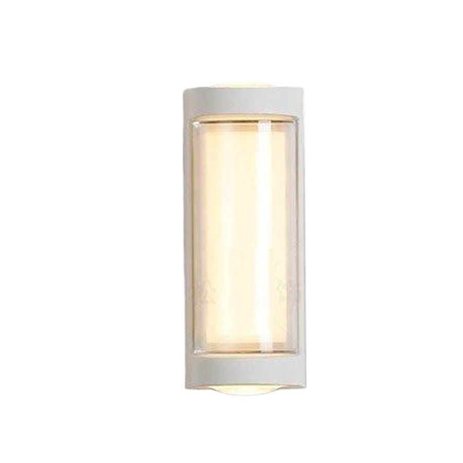 modern arc and rectangular designs sleek dual directional outdoor wall light