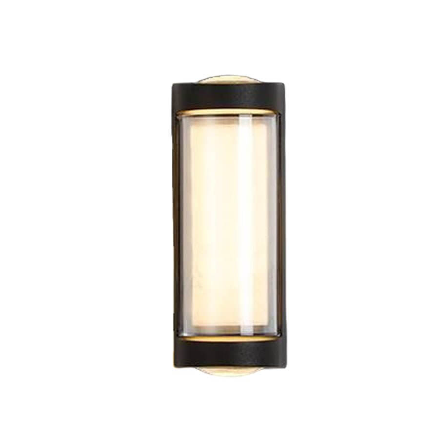 modern arc and rectangular designs sleek dual directional outdoor wall light