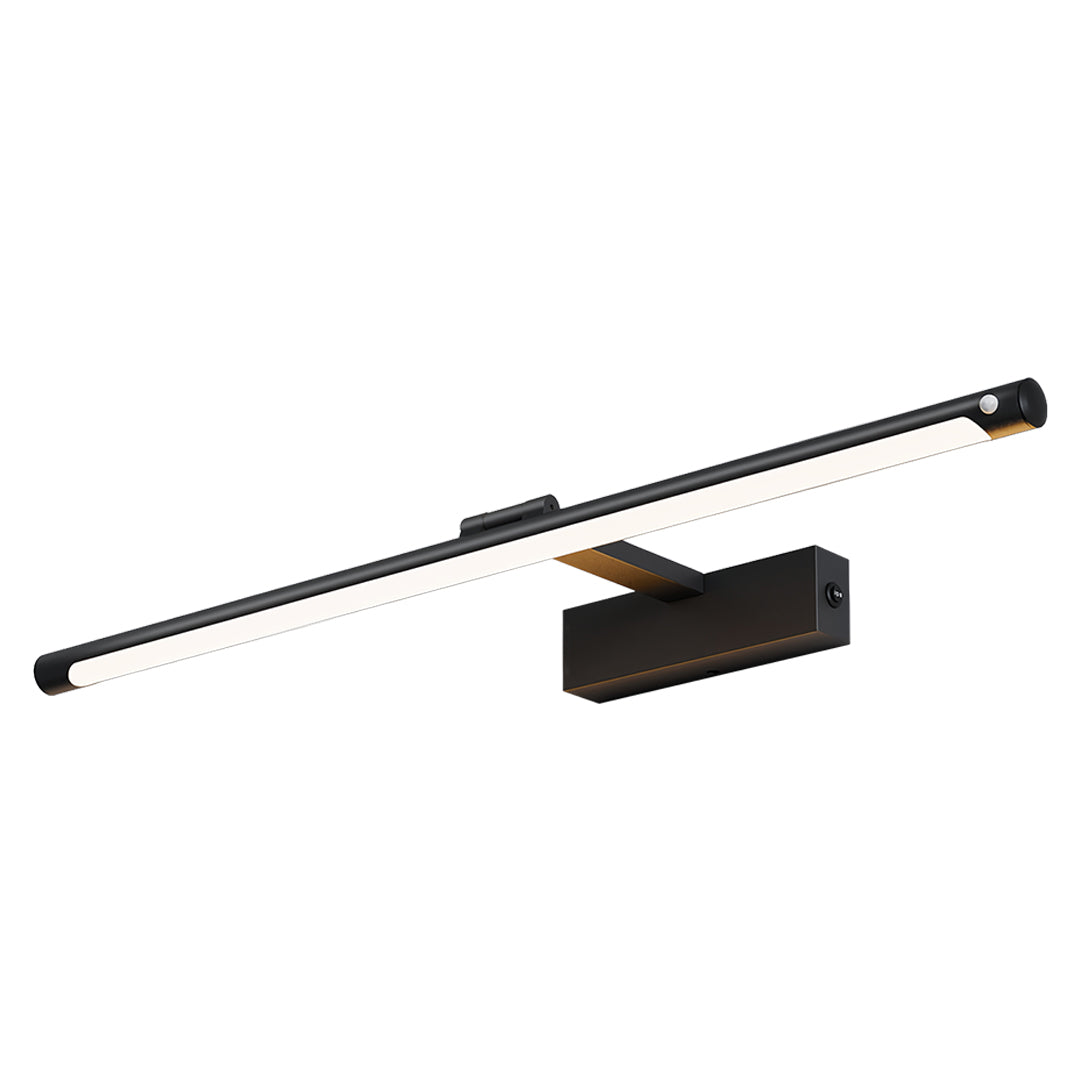 Minimalist Linear Vanity Light Bar — Iron and Acrylic, LED 4000K, Motion Sensor, 3-Mode, 16" / 24" / 32"