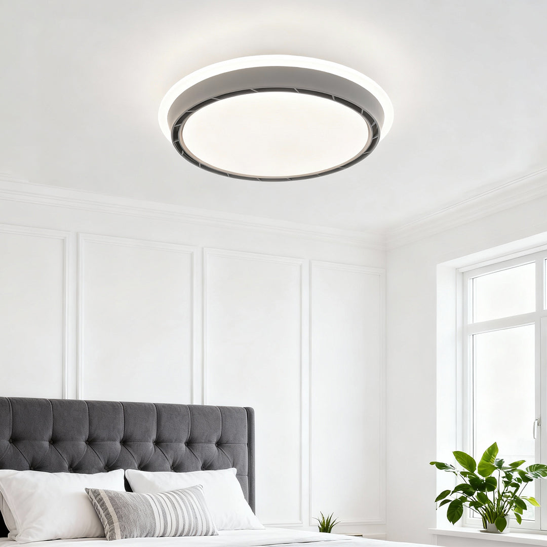 Dimmable French Retro Ceiling Light with Concealed Fan Hardware