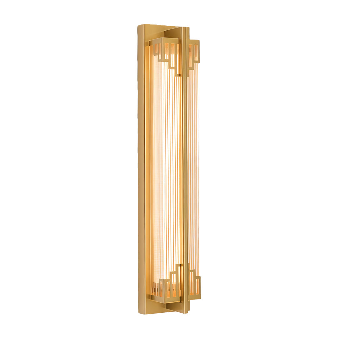 Linear Outdoor Wall Sconce — Stainless Steel, LED, IP54, 19" / 24" / 35"