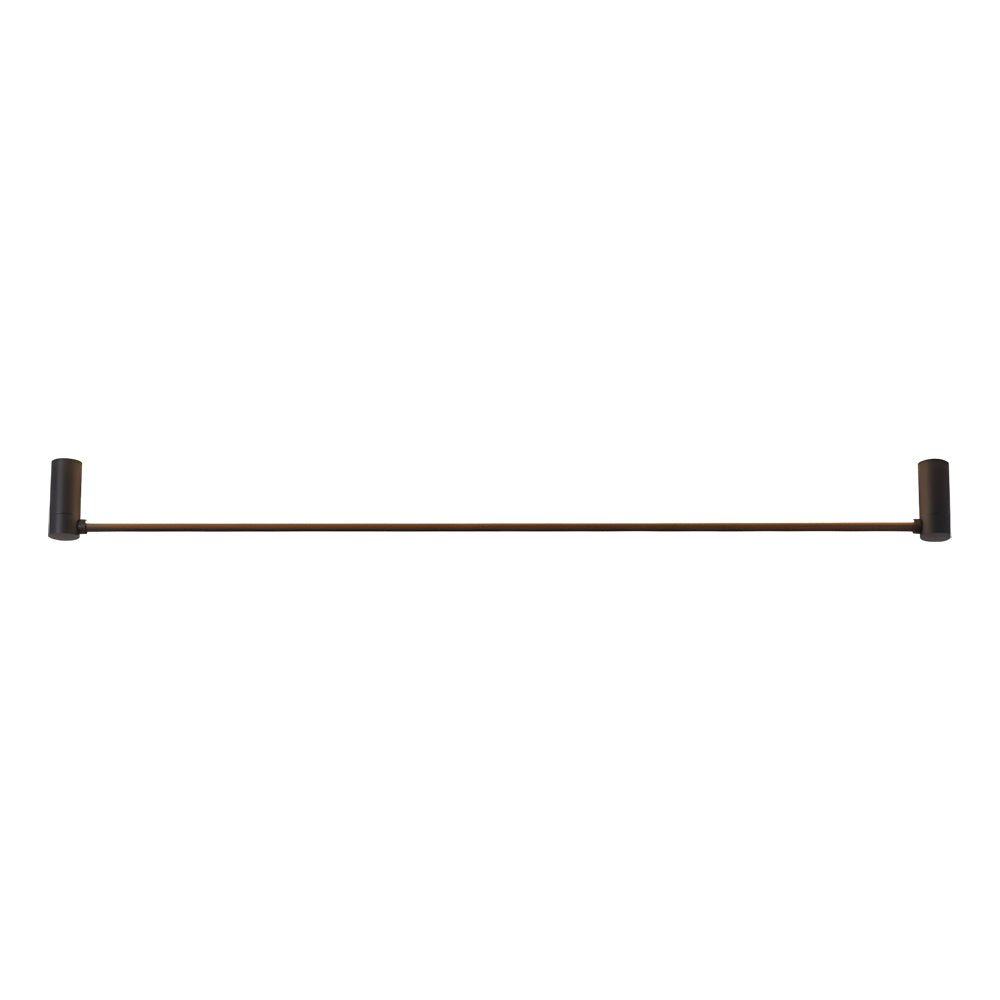 Contemporary Black Linear LED Flush Mount — Aluminum & Acrylic, 330° Rotatable, 3-Step Dimming, 23.6", 35.5", or 47.2"