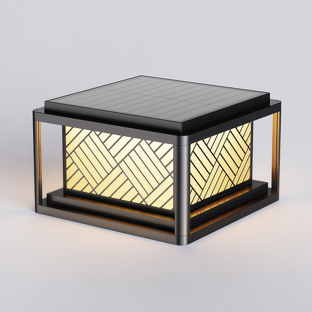 Modern Outdoor LED Pillar Light — Aluminum & Acrylic, Solar or Wired, IP54, 25CM / 30CM / 40CM