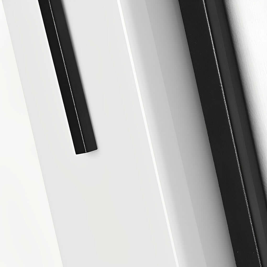 modern black rectangular led waterproof outdoor wall lamp