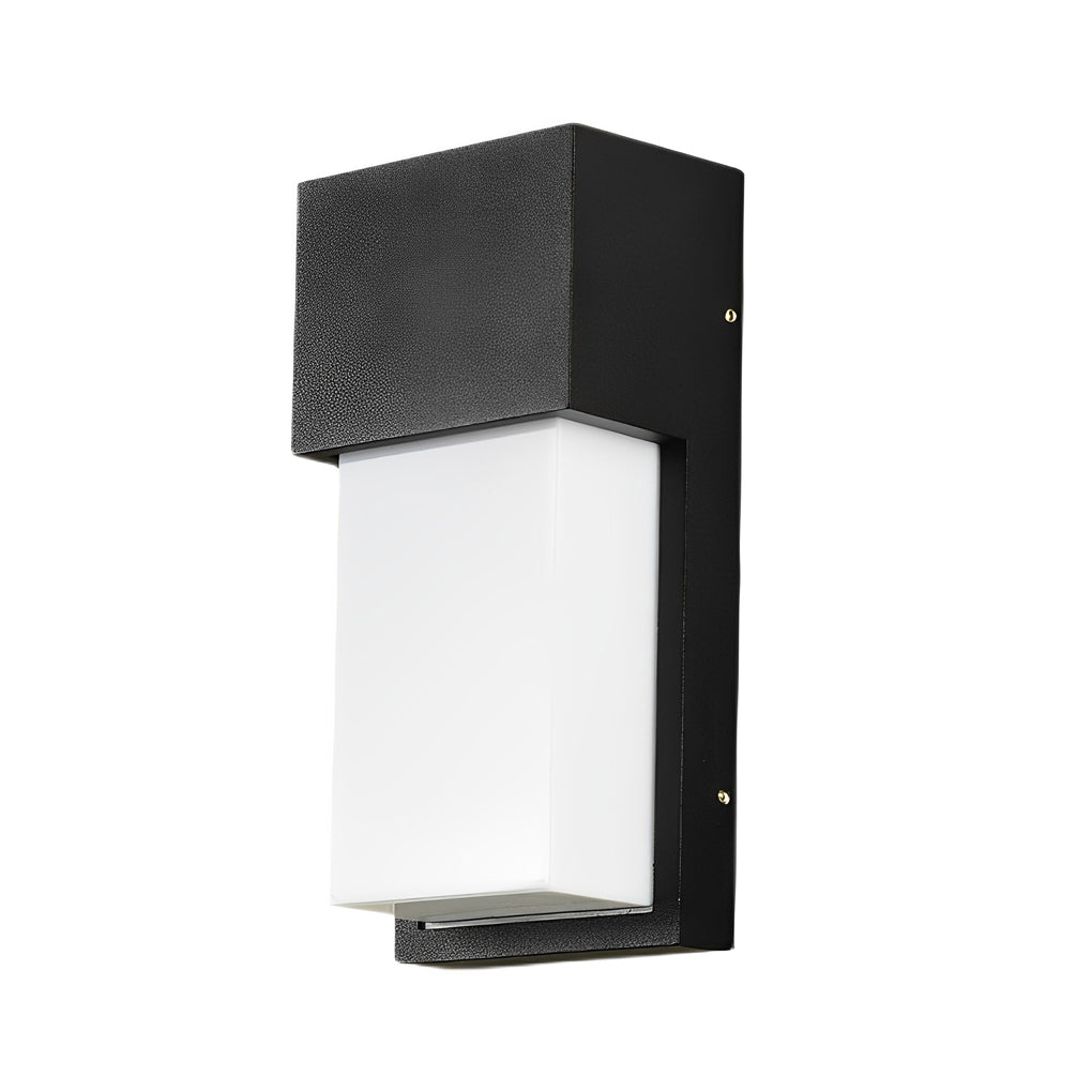 modern black rectangular waterproof 10w led outdoor wall light fixture