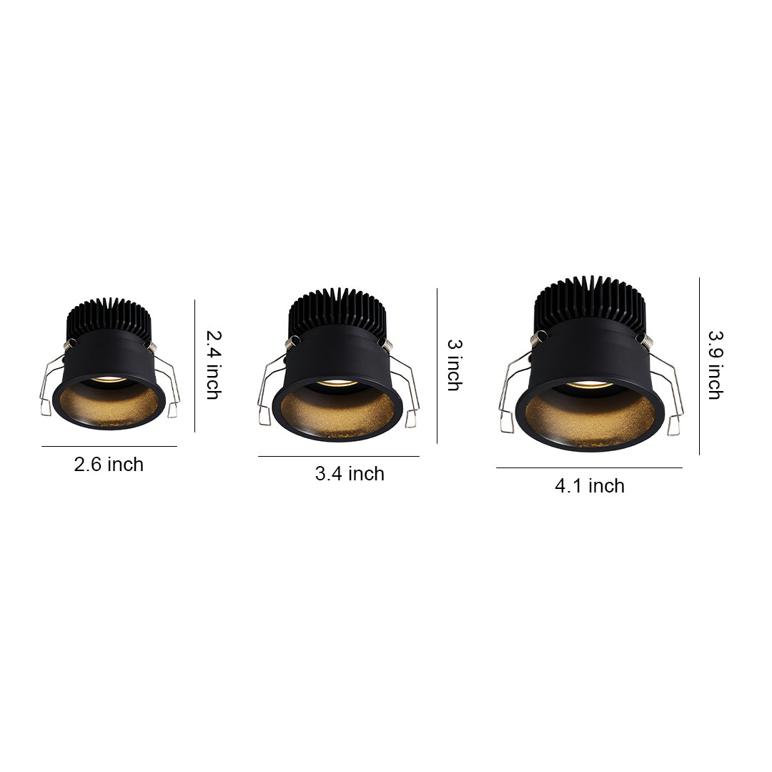 Minimalist Adjustable Recessed Downlight — Cree COB LED, Anti-Glare, 5W–18W, 360° Rotation, 3000K / 4000K / 6000K