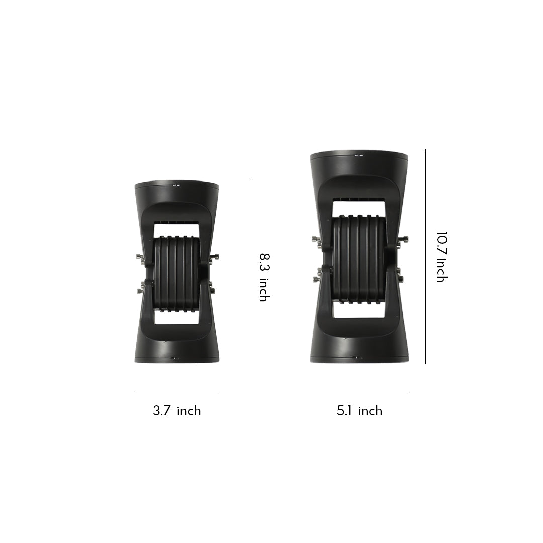 Two-Light Outdoor Wall Sconce — Die-Cast Aluminum and Glass, LED, IP65, 12W / 24W, Three-Color Temperature