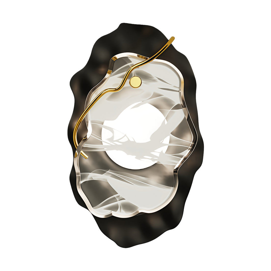 Full-Spectrum Diffused Wall Sconce — Matte Black Iron-Aluminum, 9W LED, 3000K Warm White, Hardwired
