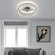 Modern Bladeless Ceiling Fan Lights with Minimalist Design and Three-Step Dimming LED Mute Function Luxe