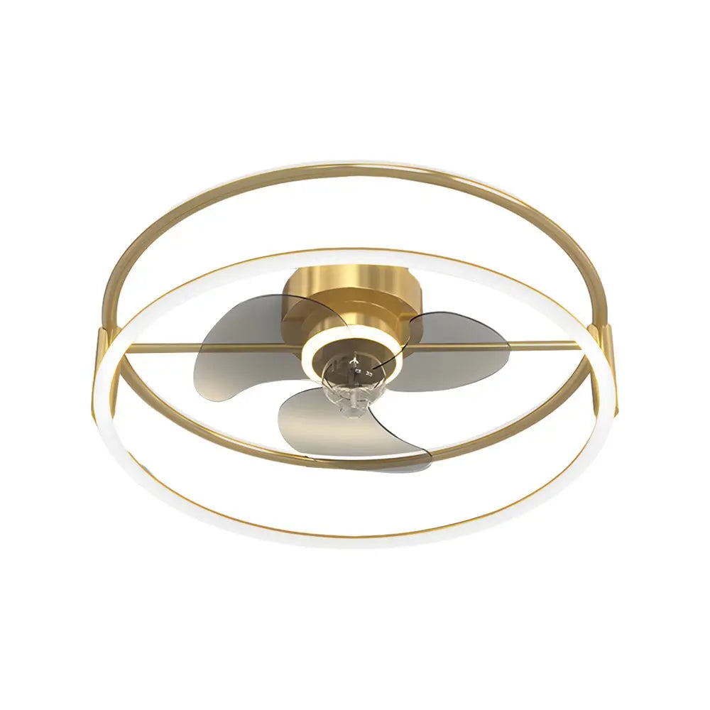 Modern Bladeless Ceiling Fan Lights with Minimalist Design and Three-Step Dimming LED Mute Function Luxe