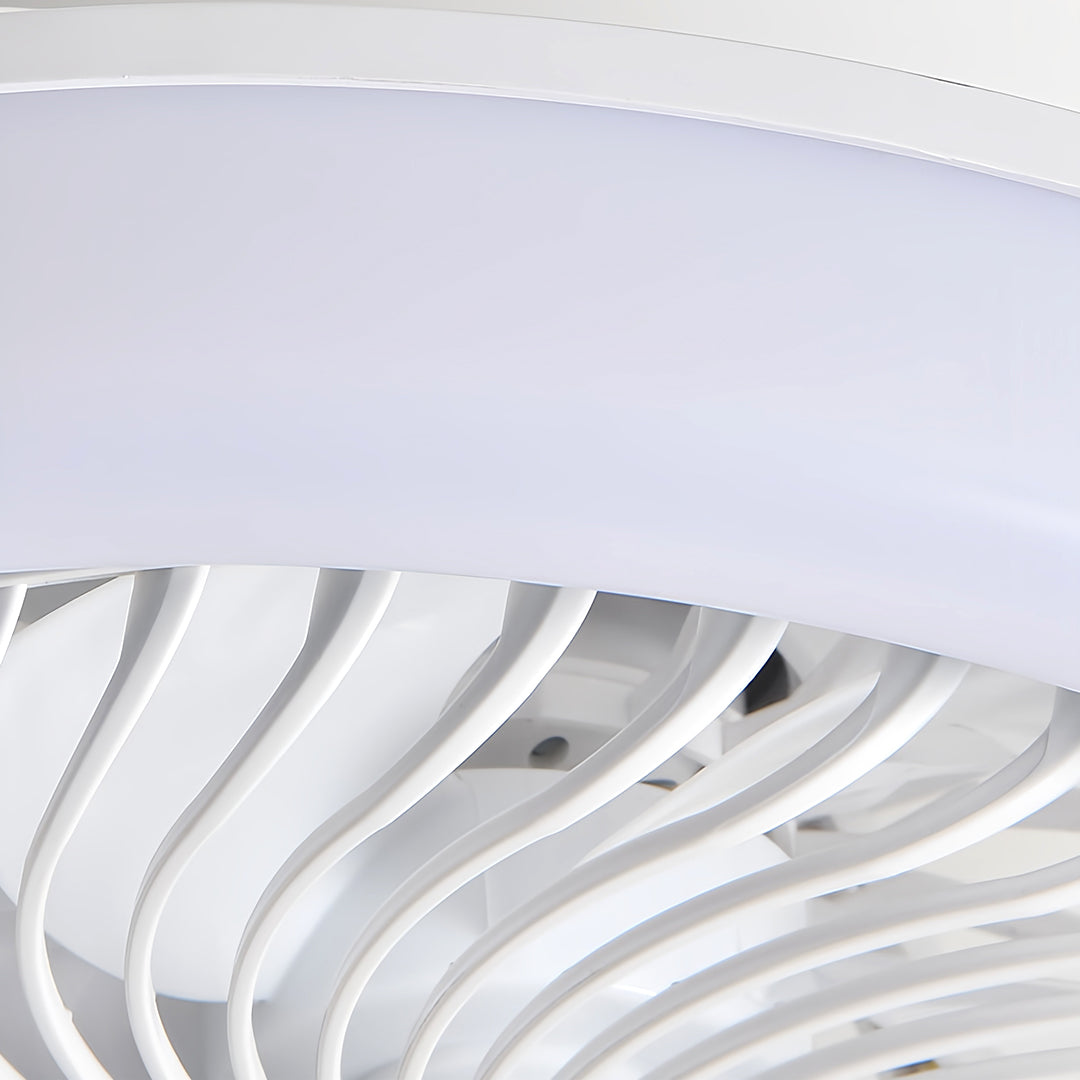 Remote-Controlled Modern Ceiling Fan with Dimmable LED Lights and 3 Color Options