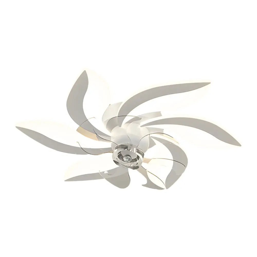 Modern Ceiling Fan with Light: 3-Step Dimming and Flower Leaf Design Luxe