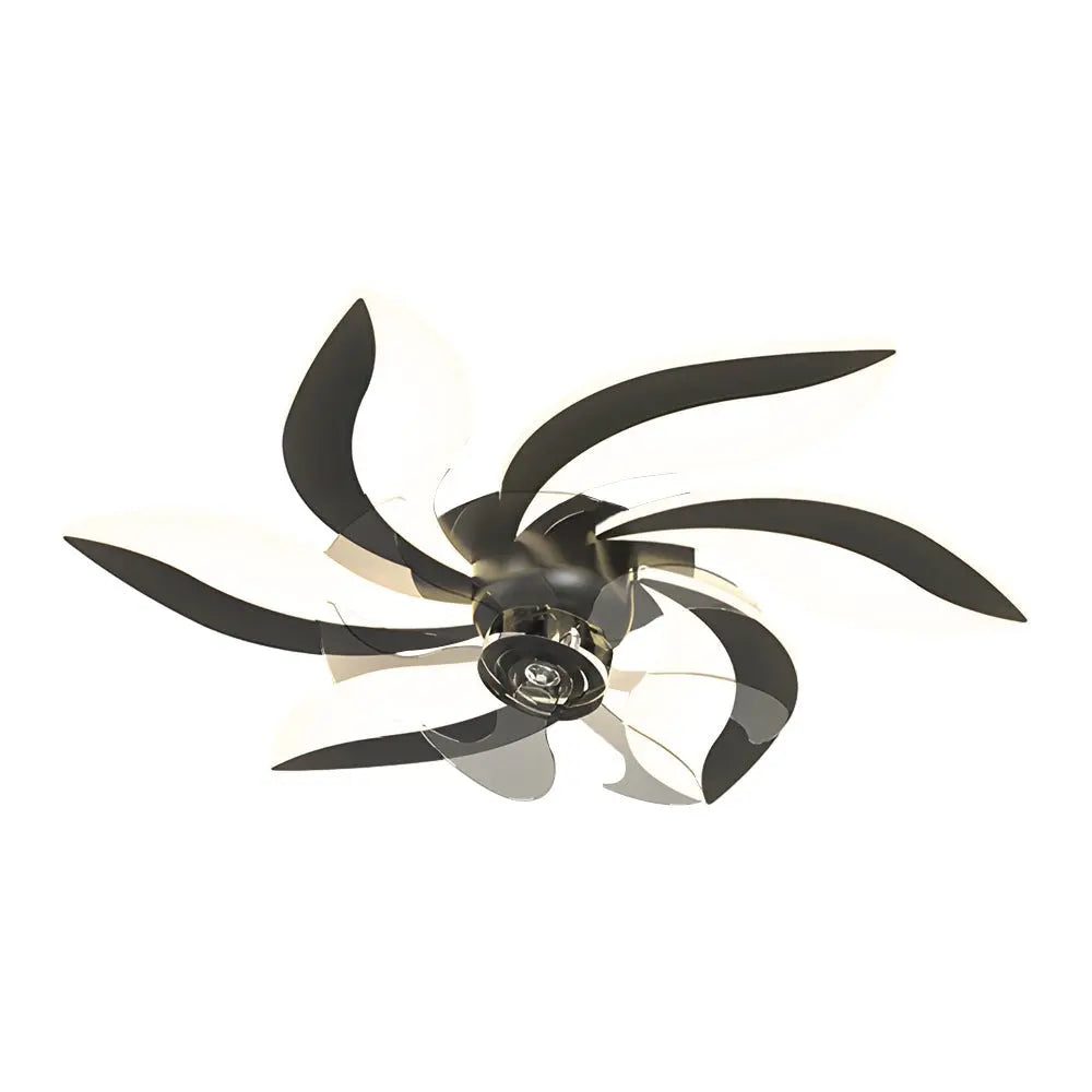 Modern Ceiling Fan with Light: 3-Step Dimming and Flower Leaf Design Luxe