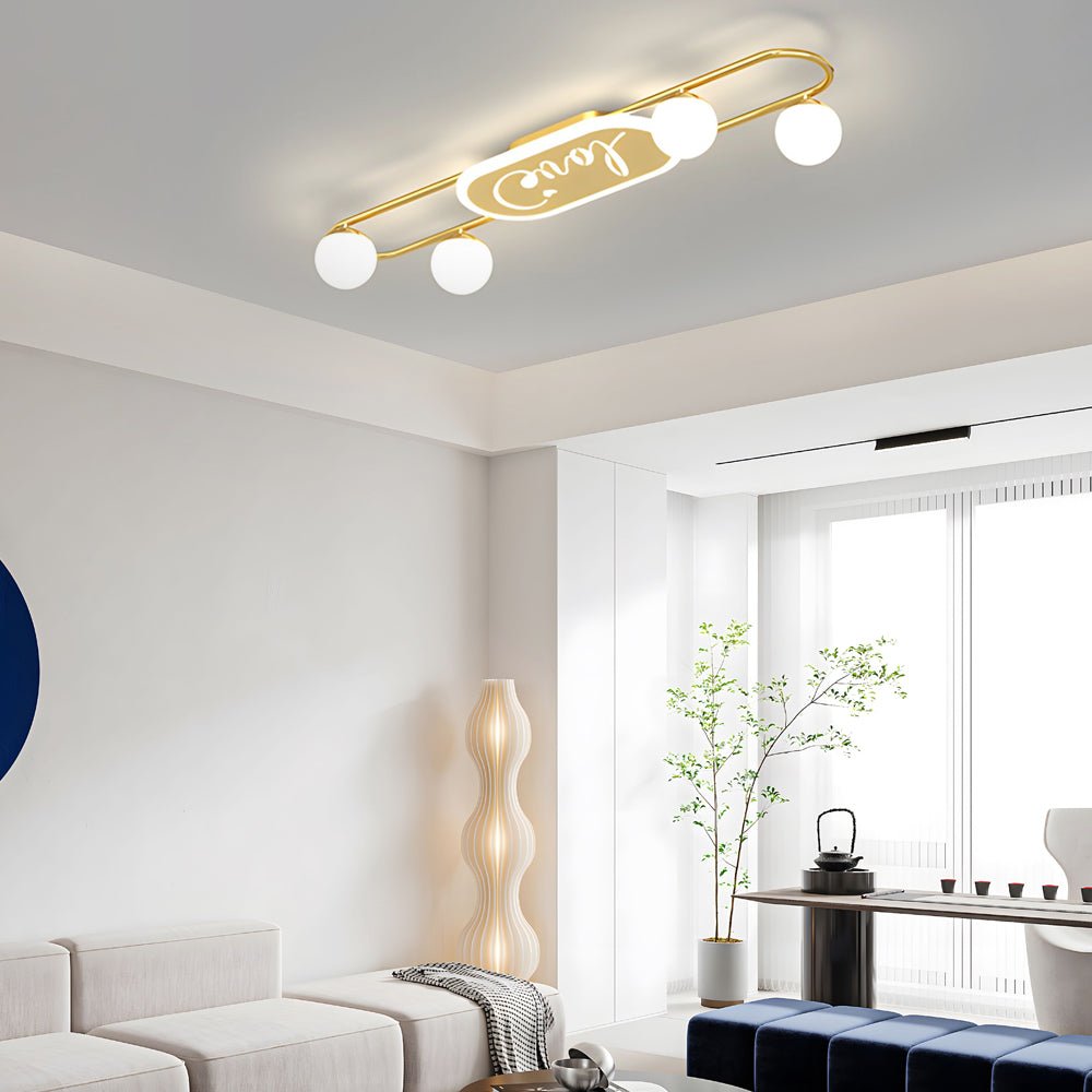 modern ceiling light fixture with 468 round acrylic balls and three step dimming