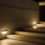 Square Recessed Outdoor Step Light — Die-Cast Aluminum, Black, OSRAM LED, 2W / 6W, 3000K, IP65