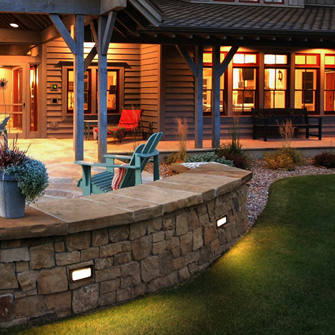 Classic Recessed LED Step Light — Die-Cast Aluminum, 5W OSRAM, 3000K, IP65 Weatherproof