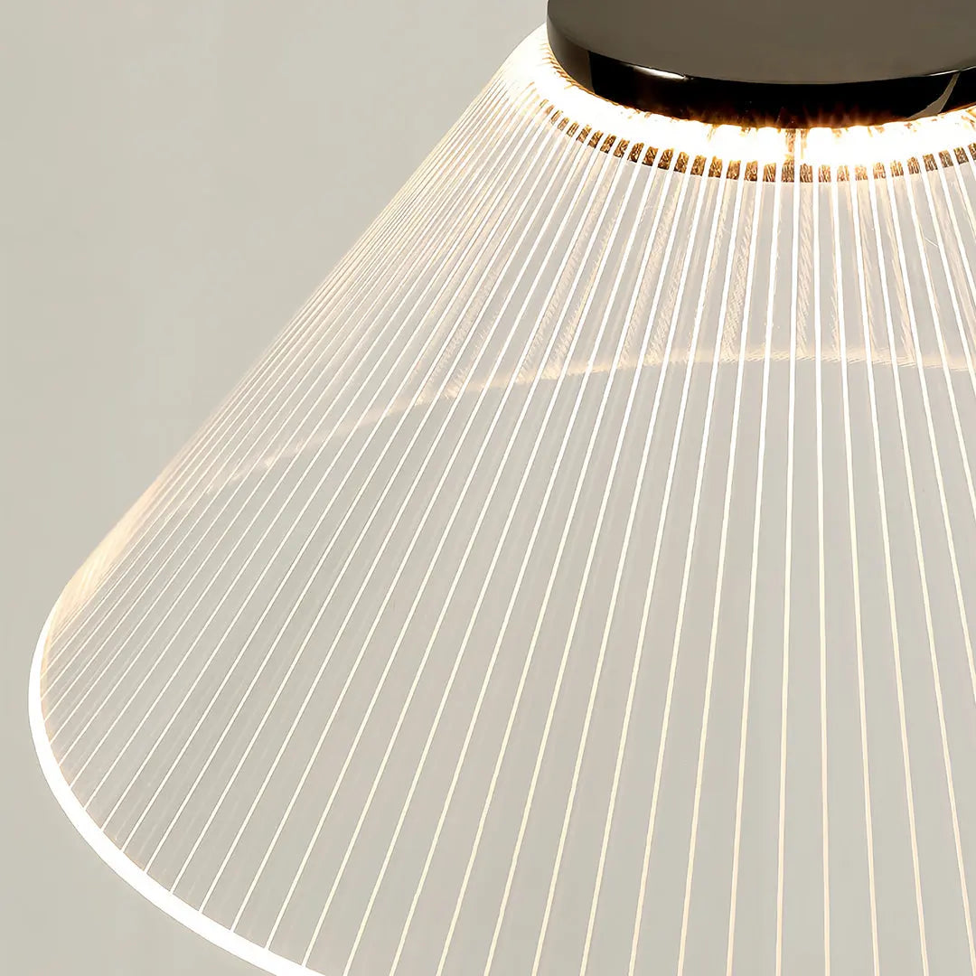 Elegant Chrome Metal Floor Lamp with Acrylic Design - Luxury LED Standing Light Luxe