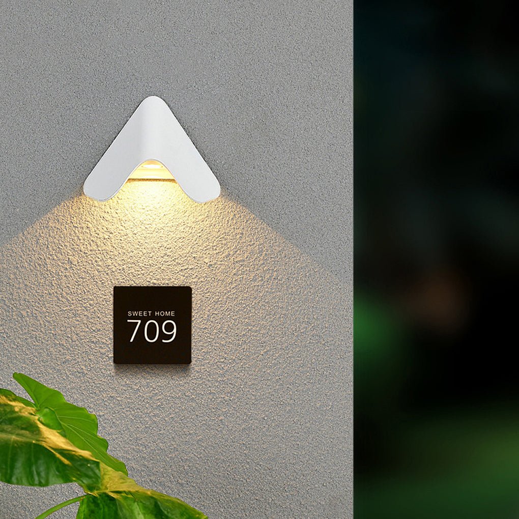 modern creative led wall sconces waterproof doorplate lamp fixture for indoor and outdoor use