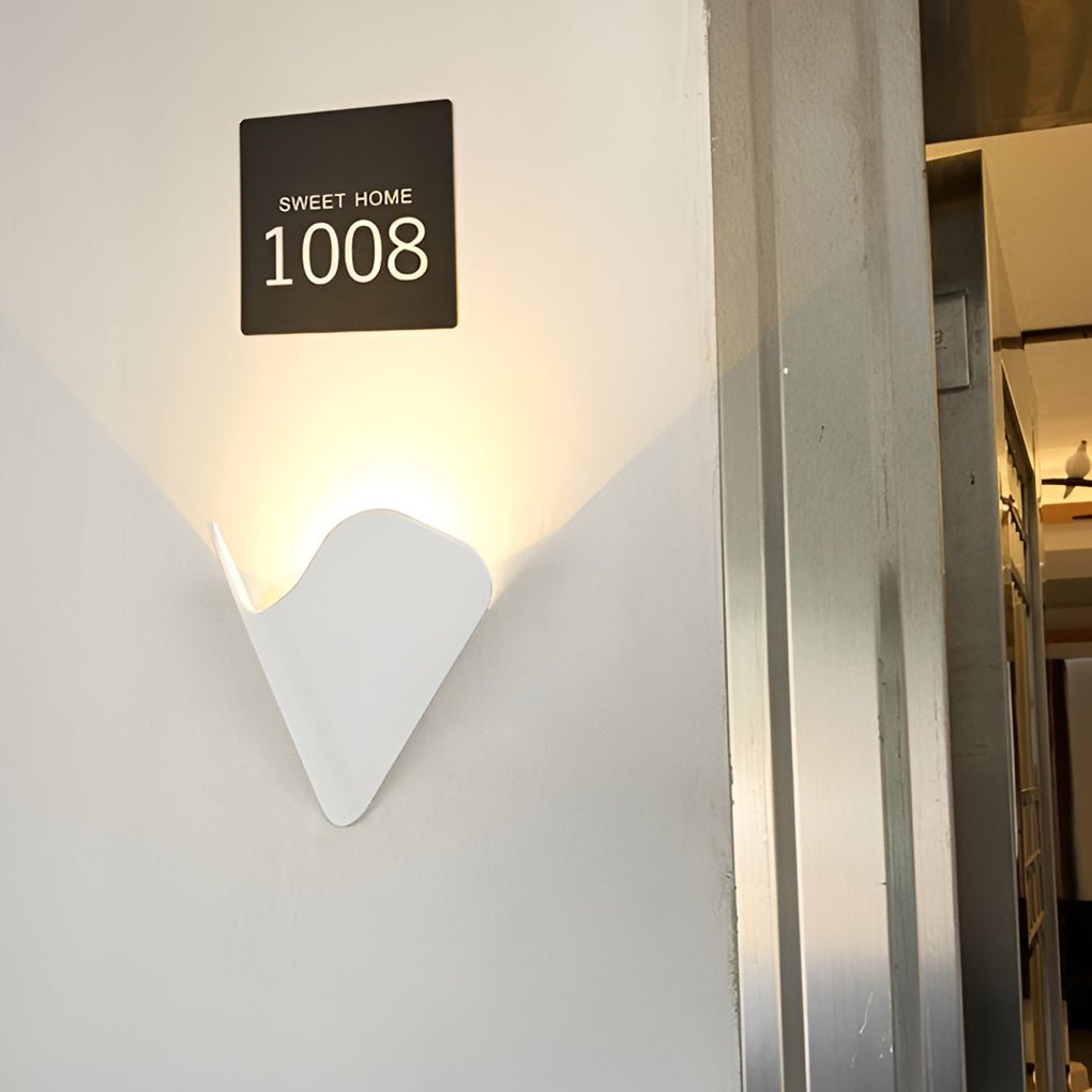 modern creative led wall sconces waterproof doorplate lamp fixture for indoor and outdoor use