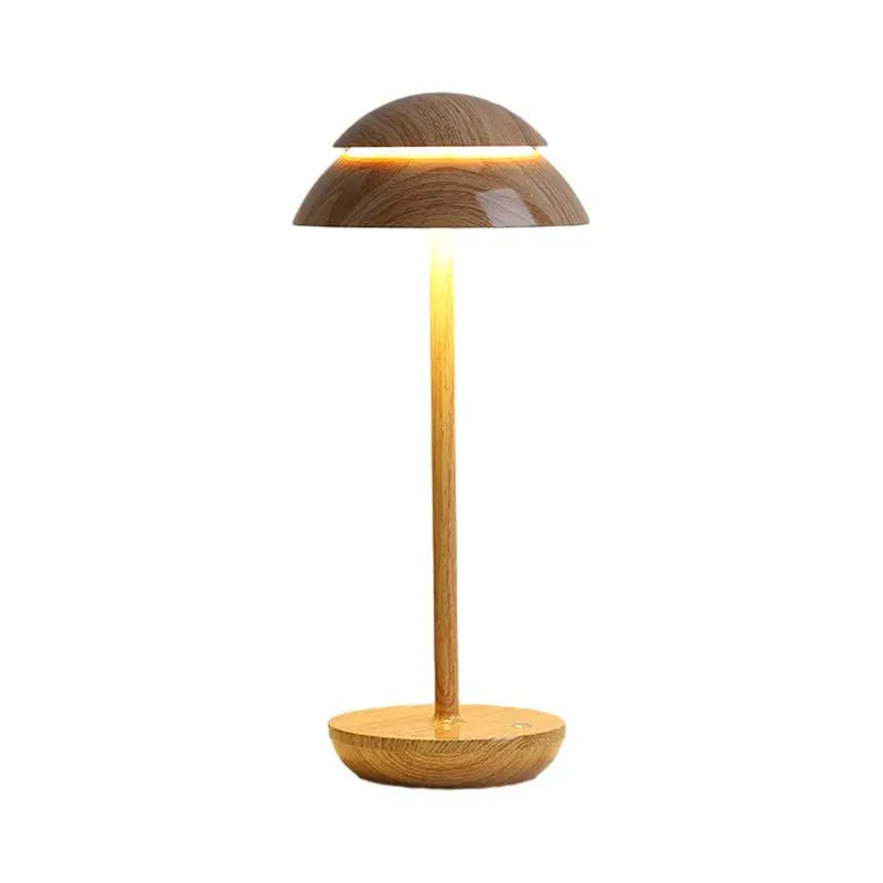 Contemporary Double Dome LED Accent Table Lamp with Touch On/Off Switch Luxe