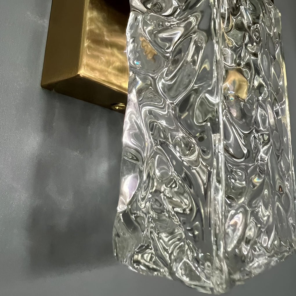 modern electroplated led wall sconces with creative crystal up and down lighting