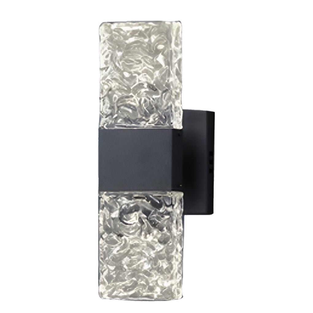 modern electroplated led wall sconces with creative crystal up and down lighting