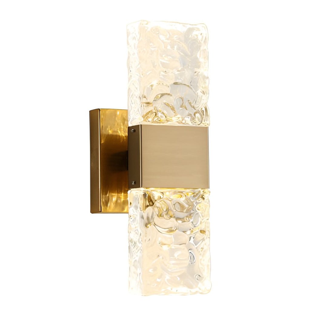 modern electroplated led wall sconces with creative crystal up and down lighting