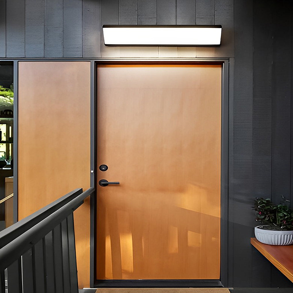 Modern Linear Outdoor Wall Sconce — Aluminum, LED, IP65, 23.6" / 35.4" / 48.8", 3000K / 6000K, Black or White